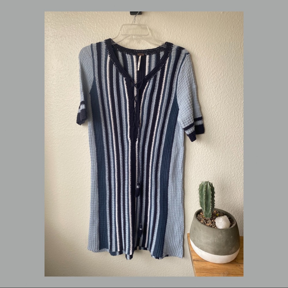 Free people knit midi dress sz small